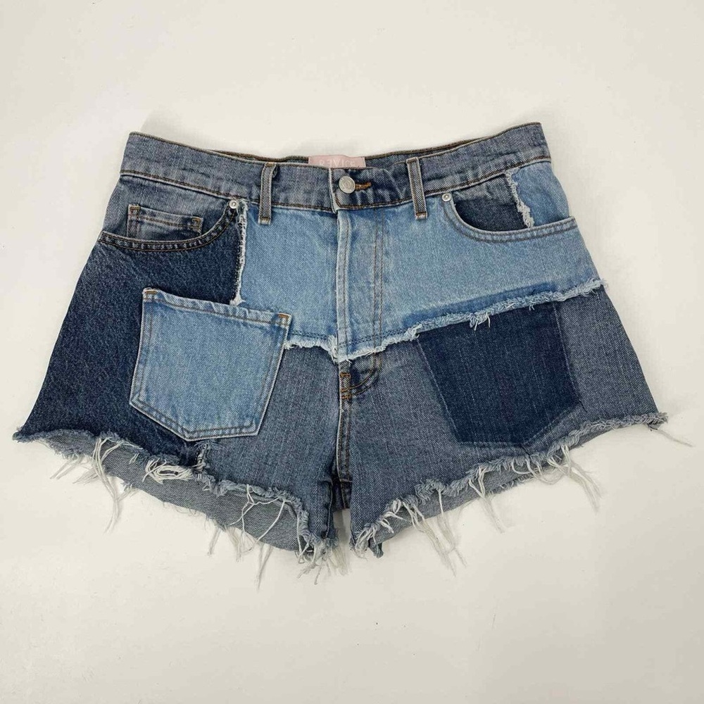 Revice MATCHMAKER SHORTS / LOVE AT FIRST SIGHT button fly denim jorts